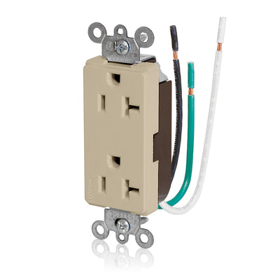 Leviton 16352-LI 20 A 125 VAC Switches & Receptacle Ivory