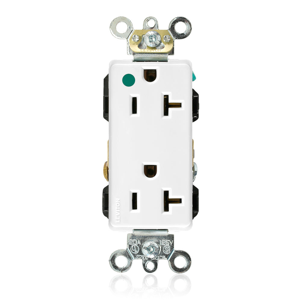 Leviton 16362-HGW 20 A 125 VAC Switches & Receptacle White