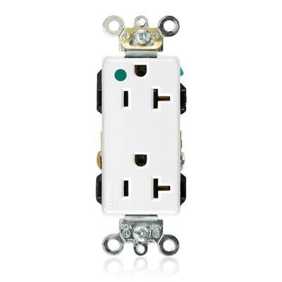 Leviton 16362-HGW 20 A 125 VAC Switches & Receptacle White