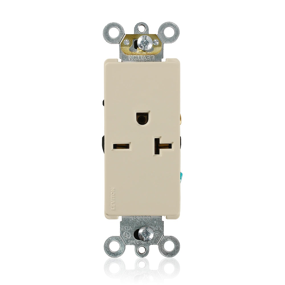 Leviton 16441-I 20 A 250 VAC Switches & Receptacle Ivory