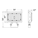 Envision LED-ARL-15W-TRI-BZ-TR Mini Flood: M-Line Trunnion, Bronze