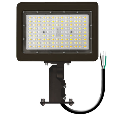 Envision LED-ARL-80W-TRI-BZ-SFA Area Flood: M-Line Slip Fitter/ Straight Arm Combo, Bronze