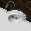 Envision LED-DLJBX-TML-GMB-2R-8W-5CCT-WH 2" Gimbal Round Downlight: Trimless-Line, White