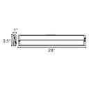Envision LED-UC-28I-12W-5CCT-BZ 28" Undercabinet Bar, Bronze