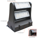 Envision LED-WPROT2-80WD-50K-BZ Wall Pack: R-Line Two Module, Bronze