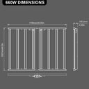 Envision QB-FSG-8B-7T660W Grow Light High Bay: Qube-Line, Silver