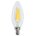 Envision LED-FLM-E12FL-4W-27K Filament E12 Candle Flame Tip, Clear
