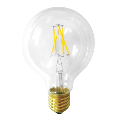 Envision LED-FLM-G25-5W-27K Filament G30 Globe, Clear