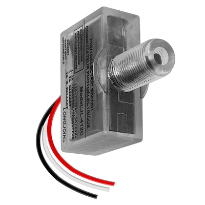 Envision PC-BTN-UNV-3/8" Button Photocell Universal for 3/8" Knockout, <1W, Black