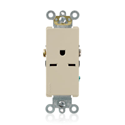 Leviton 16641-I 15 A 250 VAC Switches & Receptacle Ivory