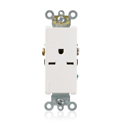 Leviton 16641-W 15 A 250 VAC Switches & Receptacle White