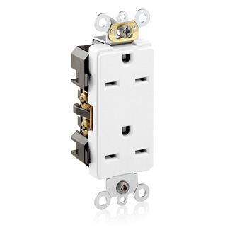 Leviton 16662-W 15 A 250 VAC Switches & Receptacle White
