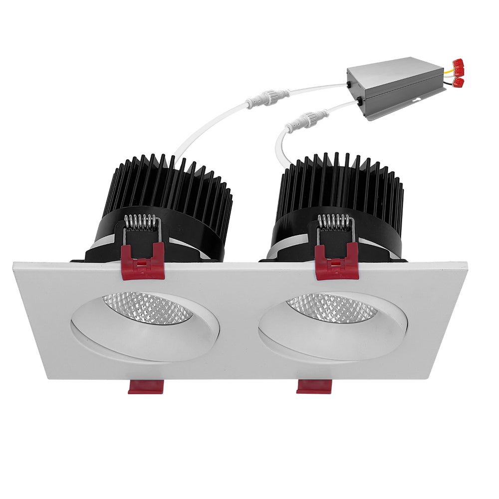Envision LED-SQM2-4-30W-5CCT-WH 4" Multiple: Double Head, White
