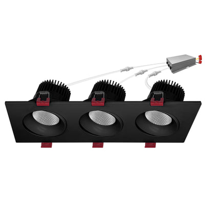 Envision LED-SQM3-4-45W-5CCT-BLK 4" Multiple: Triple Head, Black