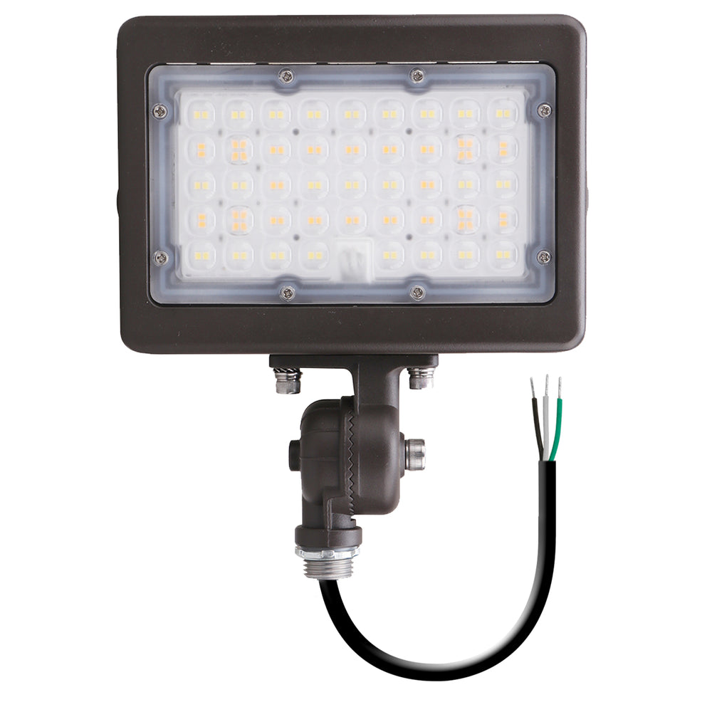 Envision LED-ARL-2P30-TRI-BZ-KN-PC Mini Flood: M-Line 1/2" Knuckle, 30/15w, Bronze