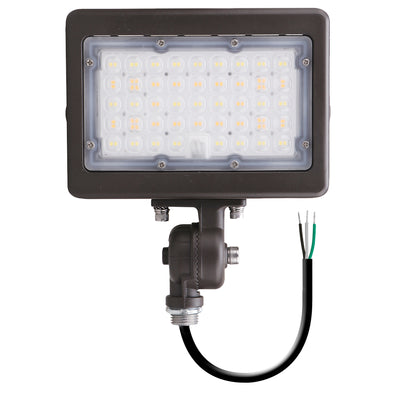 Envision LED-ARL-2P30-TRI-BZ-TR-PC Mini Flood: M-Line Trunnion, 30/15w, Bronze