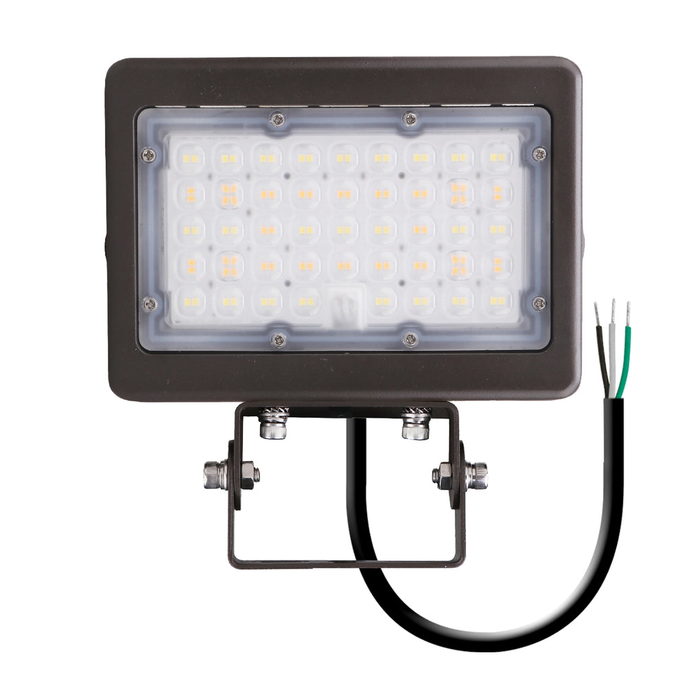 Envision LED-ARL-2P50-TRI-BZ-TR-PC Mini Flood: M-Line Trunnion, 50/35w, Bronze