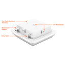 Envision LED-SQUC-3P90-TRI-WH Square Canopy: ARCY-Line, 90/80/70W, White