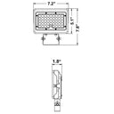 Envision LED-ARL-2P50-TRI-BZ-TR-PC Mini Flood: M-Line Trunnion, 50/35w, Bronze
