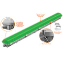 Envision LED-VPT-4FT-80W-GREEN 4ft Vapor Tight High Output: Ideal for neutral horticultural light, Gray
