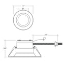 Envision LED-CMD-10-3M38-5CCT-UNV 10" Commercial Downlight: CMD-Line, 38/30/21w, White