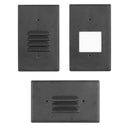 Envision LED-STEP-AGL-2W-27K-120-BLK Step Light: 3 Interchangeable Faces: (Horizontal/Vertical)/ Flat Frost: Lux-Line, Black