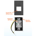 Envision LED-STEP-AGL-2W-27K-120-BLK Step Light: 3 Interchangeable Faces: (Horizontal/Vertical)/ Flat Frost: Lux-Line, Black
