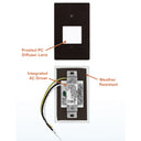 Envision LED-STEP-AGL-2W-40K-120-BZ Step Light: 3 Interchangeable Faces: (Horizontal/Vertical)/ Flat Frost: Lux-Line, Bronze