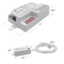 Envision HD407V-CR Bi Level Motion Sensor w/ Daylight Harvesting Detachable Version w/ external sensor -Remote Control Compatible-, <1W, White