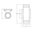 Envision LED-CYE-UD-3-3P30-TRI-BZ-PC 3" Cylinder: M-Line Up/Down Light, 30/20/10W, Bronze