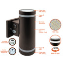 Envision LED-CYE-UD-3-3P30-TRI-BZ-PC 3" Cylinder: M-Line Up/Down Light, 30/20/10W, Bronze