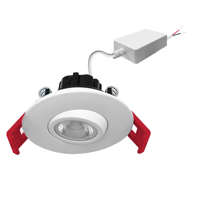 Envision LED-DLJBX-ADJ-2-5W-30K-WH-12V 2" Smooth Gimbal Downlight: LV-Line, White