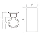 Envision LED-CYA-UD-6-3P35-TRI-BZ-PC 6" Cylinder: ARCY-Line, 35/29/22W, Bronze