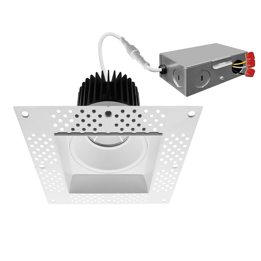 Envision LED-DLJBX-TML-4SQ-15W-5CCT-WH 4" Square Downlight: Trimless-Line, White