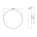 Envision LED-TSM-9R-18W-5CCT-WH 9" Round Surface Mount: Trimless-Line, White