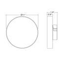 Envision LED-TSM-11R-20W-5CCT-WH 11" Round Surface Mount: Trimless-Line, White