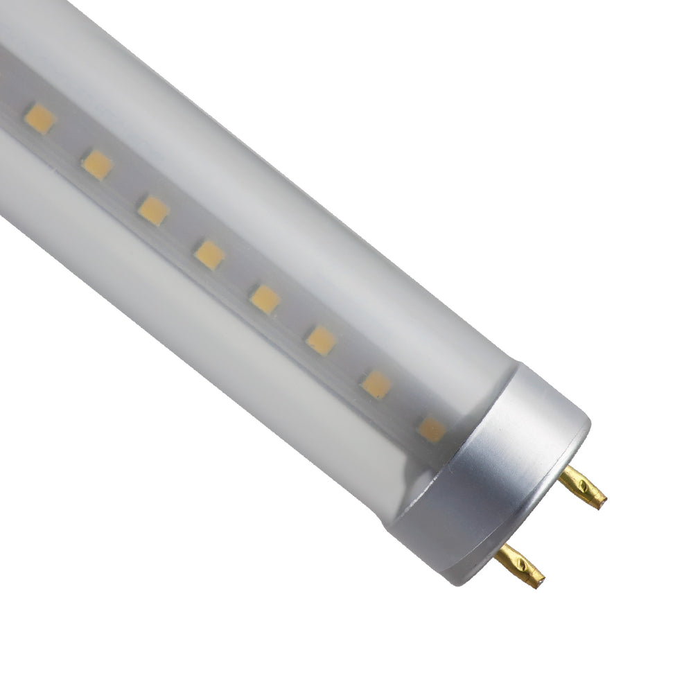 Envision LED-T8-DCGL5-4FT-18W-40K 4 FT T8 Glass + PC Coating TRIPLE FIT Ballast, or AC Direct Single/Double CLEAR LENS, Frosted
