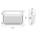 Envision LED-WPF-SL-3P120-TRI-BZ-UNV-PC Wall Pack: SL-Line, 120/100/80w, Bronze
