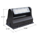 Envision LED-WPROT2-40WS-30K-BZ Wall Pack: R-Line One Module, Bronze