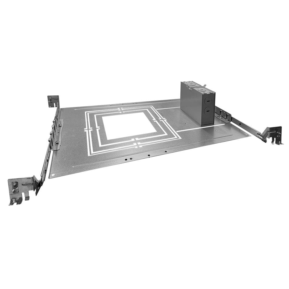 Envision CUNV-NC-SQI-J-JBX New Construction Plate: 4" 6" 8" CADM Square w/ J-Box