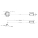Envision LED-DLJBX-TML-GMB-2R-8W-5CCT-BLK 2" Gimbal Round Downlight: Trimless-Line, White