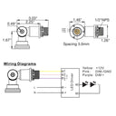 Envision S-TWC-J-90 Twist-C Receptacle Extender, <1W, White