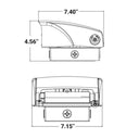 Envision LED-WPFC-ADJ-3P50W-TRI-WH Wall Pack: AFC-Line, 50/40/30W, White