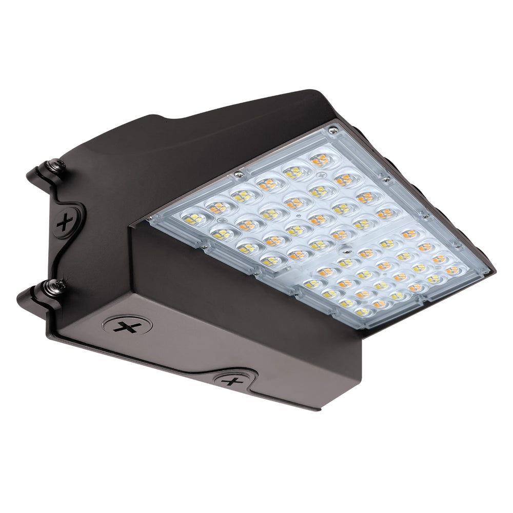 Envision LED-WPFC-FL-5P60W-TRI-BZ-PC Wall Pack: Flat-FC-Line, 60/50/40/30/20W, Bronze