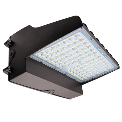 Envision LED-WPFC-FL-5P120W-TRI-BZ-PC Wall Pack: Flat-FC-Line, 120/110/100/90/80W, Bronze