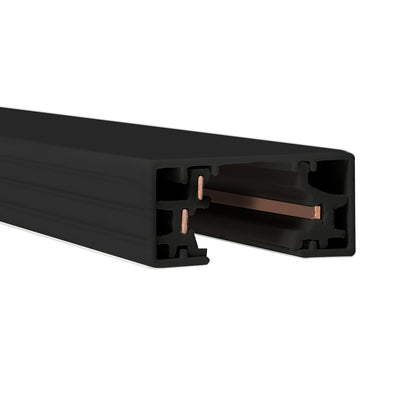 Envision TS3-2FT-SM-BL 2' Track Single Circuit 3-Wire w/ End Cap, Black