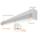Envision LED-ELIN-4FT-3P50-5CCT-WH 4' C-Line: Suspended Down Linear, 50/40/30w, White