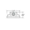 Envision TS3-SM-END-WH End Cap: required to end a run, White