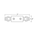 Envision TS3-SM-SC-WH Straight Connector: connect two track sectionswith a center feed option, White