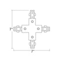 Envision TS3-SM-X-WH X-Connector: connect two track sections at an cross angle, White